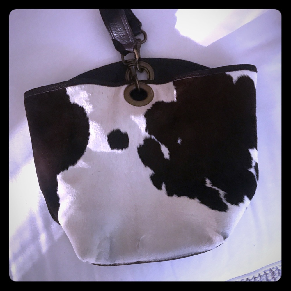 Authentic and Prada MIU MIU pony hair bucket bag